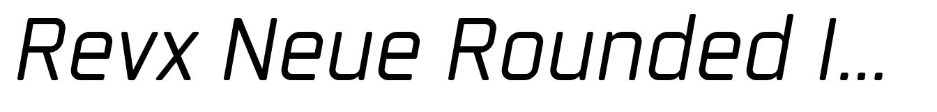 Revx Neue Rounded Italic
